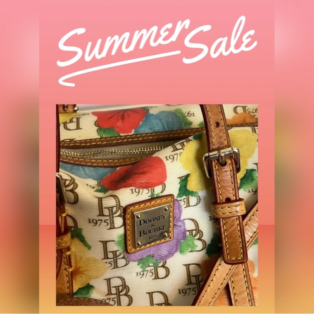 Dooney & Bourke Floral Satchel Bag in Multicolor - Picture 7 of 14